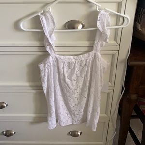 White lace floral top